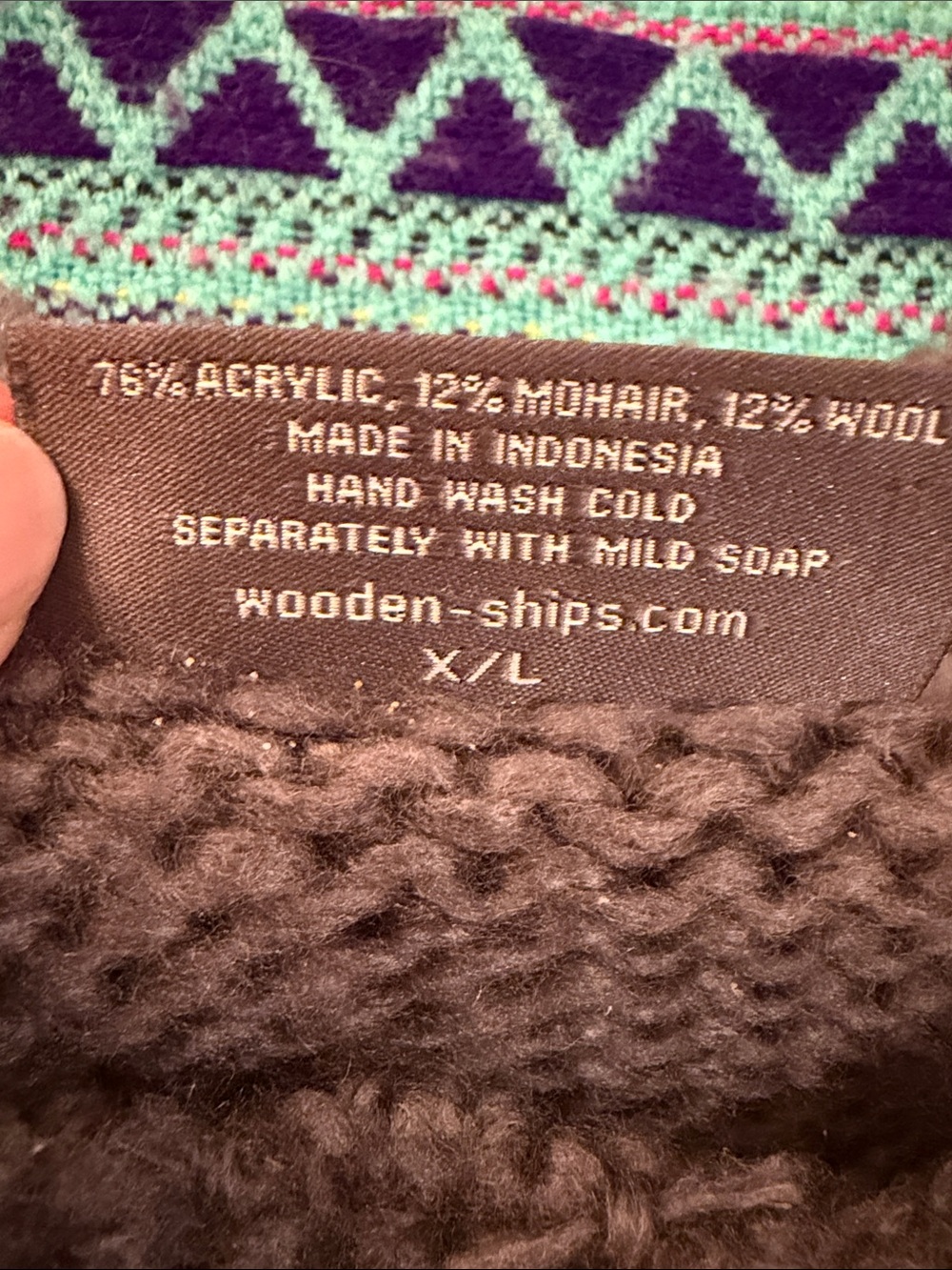 Woden Ships Oliver Distressed Crew Chunky in Titanium 🩶 - Picture 7 of 14